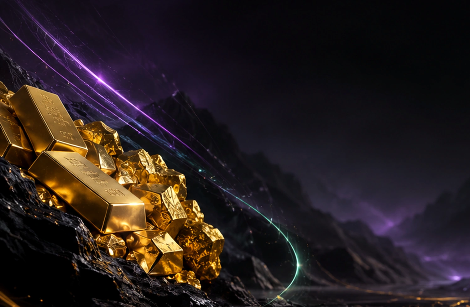 Cinematic physical Gold visual